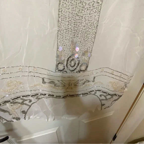 Anthropologie NWT Tiny brand beaded sheer top - Picture 3 of 5